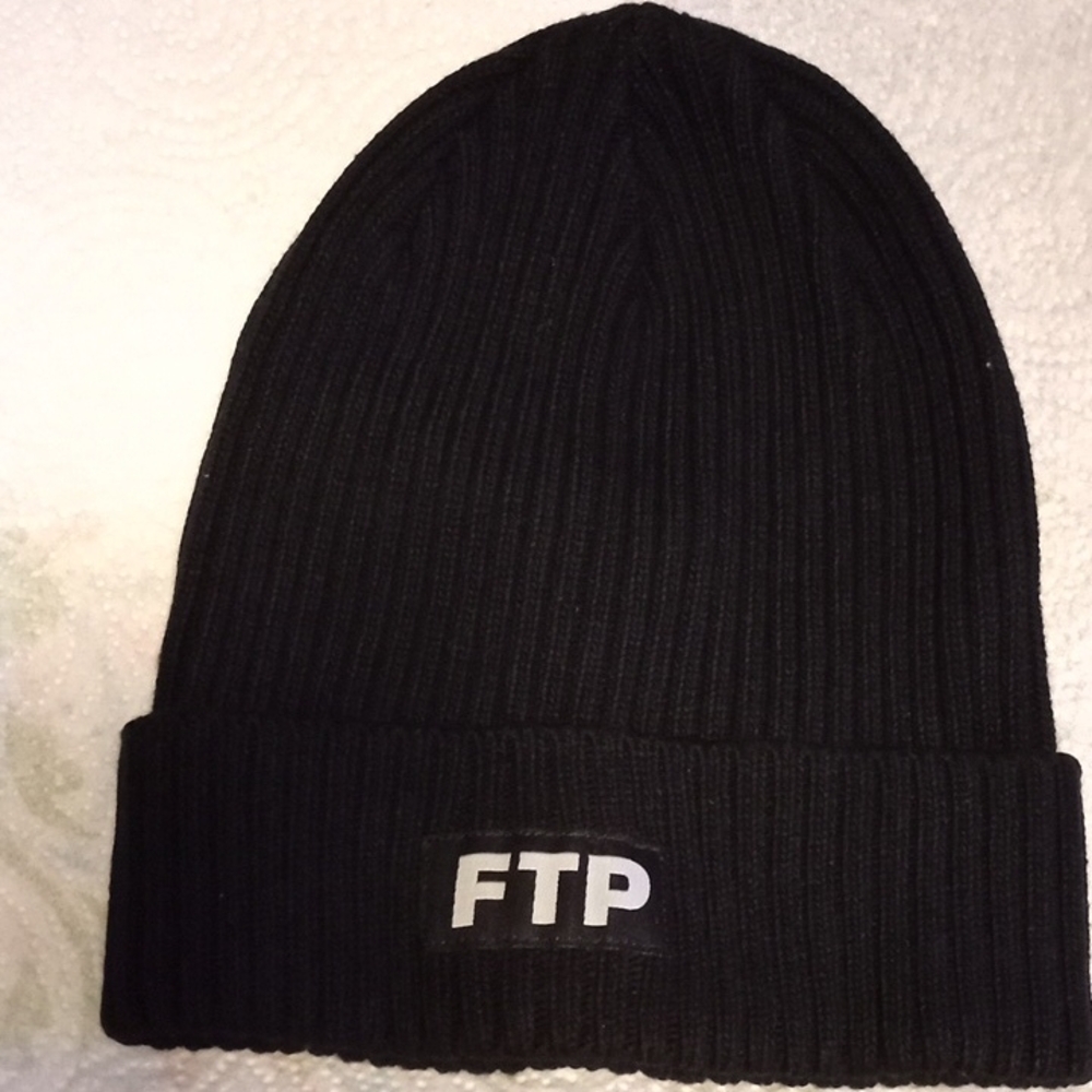 FTP, Classic Black Beanie, New Never Worn,